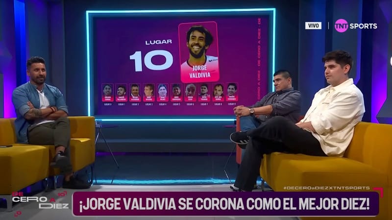 De 0 a 10 proclama a Jorge Valdivia como el mejor “10” chileno de las últimas décadas