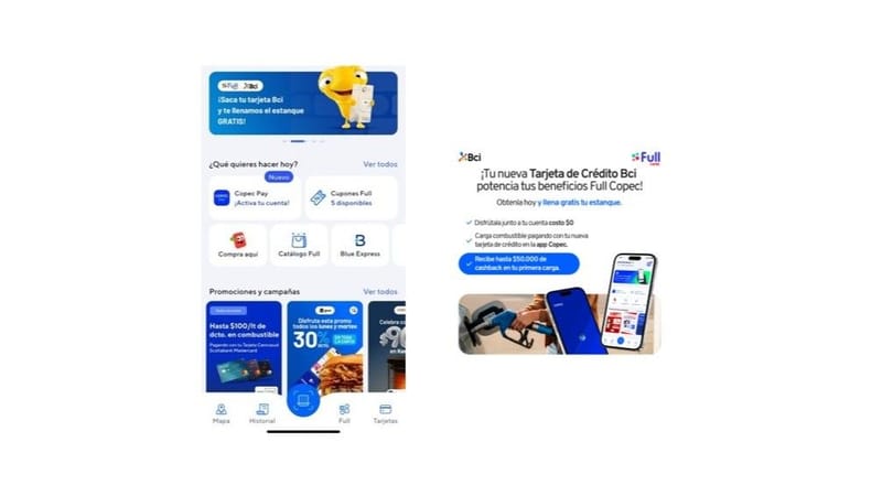 Bci y Copec sellan alianza para ofrecer una tarjeta de crédito con beneficios en combustibles, comercios y servicios