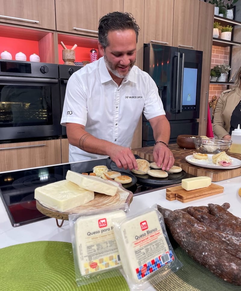 Delicias de la Hispanidad: Arepas de yuca con queso