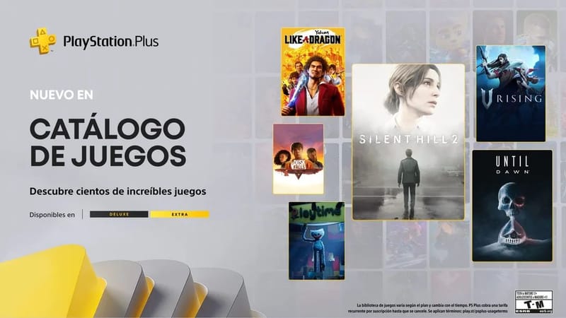 Silent Hill 2, Until Dawn y Poppy Playtime: Capítulo 1 llegarán a PlayStation Plus Extra y Deluxe en el mes del terror