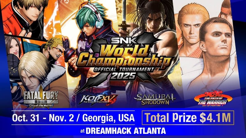 ¡Un premio total de 4.1 millones de dólares! ¡Más detalles anunciados del SNK World Championship!