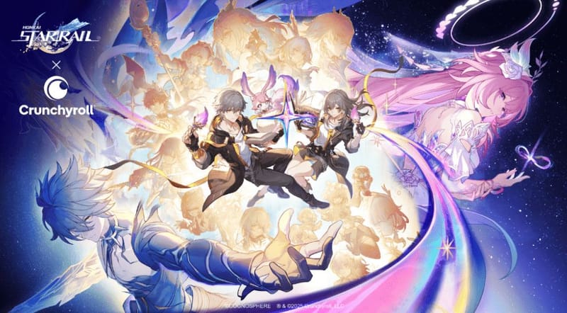 Crunchyroll y Hoyoverse anuncian una colaboración especial entre el streaming y los videojuegos con recompensas exclusivas en Honkai: Star Rail