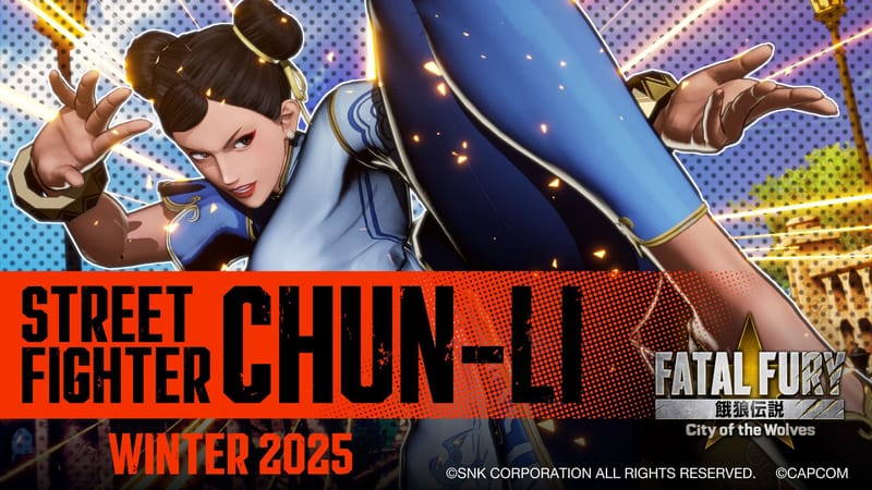 ¡Las leyendas renacen! ¡Chun-Li de Street Fighter ya disponible en Fatal Fury: City of the Wolves!