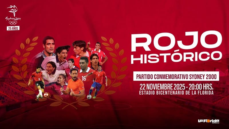 Chilevisión transmitirá partido entre leyendas de la Roja versus la selección medallista de Bronce en Sydney 2000