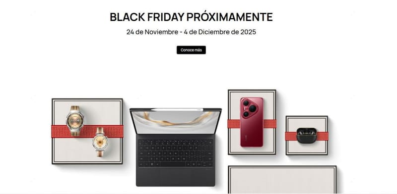 Huawei llega al Black Friday con descuentos de hasta un 49% en su sitio web oficial