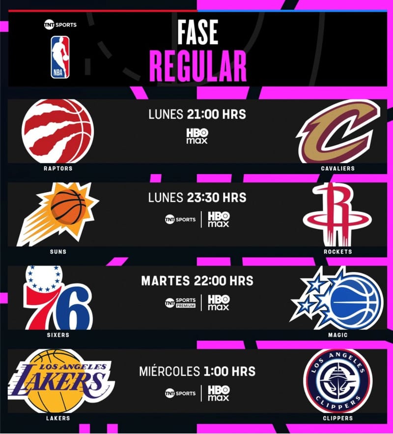 Las noches de NBA continúan por TNT Sports