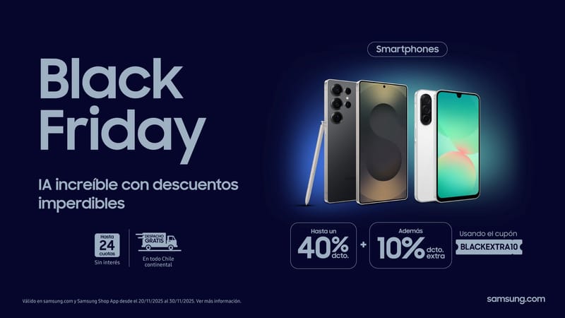 Elige ahora el smartphone Samsung ideal para ti en este Black Friday