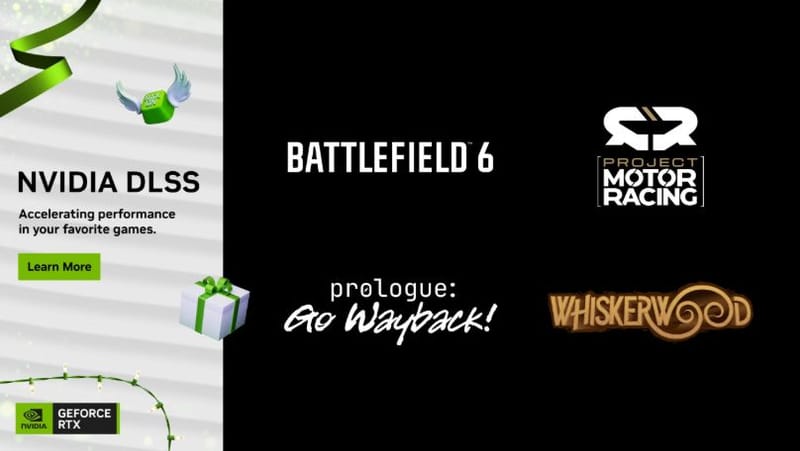 NVIDIA anuncia DLSS 4 disponible en Project Motor Racing, Prologue: Go Wayback! y más ofertas previas al Black Friday para GeForce RTX