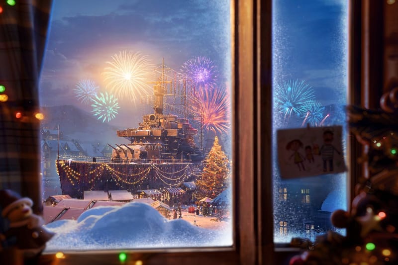 Celebra la Navidad con actividades festivas y recompensas en World of Warships y World of Warships: Legends