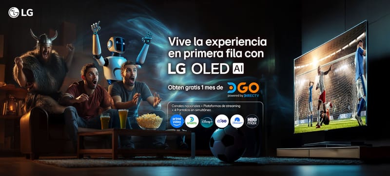 LG abre el portal a todos sus nuevos usuarios: 1 mes gratis de DIRECTV Go por la compra de cualquier producto