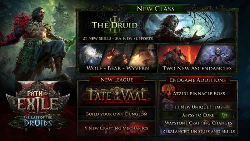 Da rienda suelta a tu lado salvaje con Path of Exile 2: The Last of the Druids, que llegará el 12 de diciembre