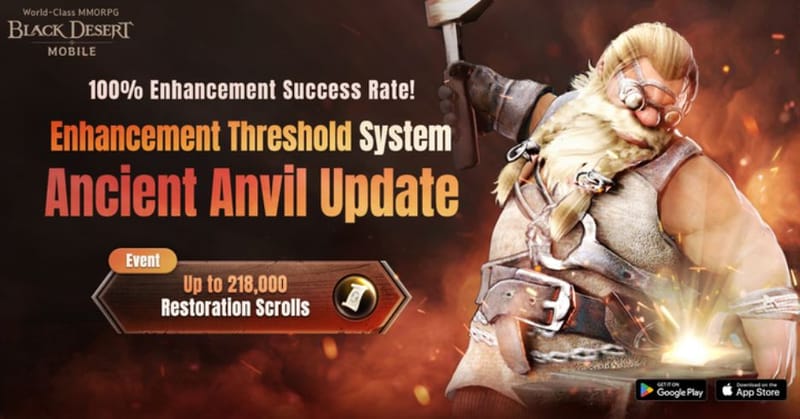 Black Desert Mobile introduce el sistema Yunque Antiguo para facilitar las mejoras