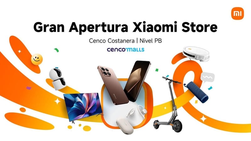Xiaomi inaugura su primera tienda flagship en Cenco Costanera con ofertas exclusivas de hasta 56%