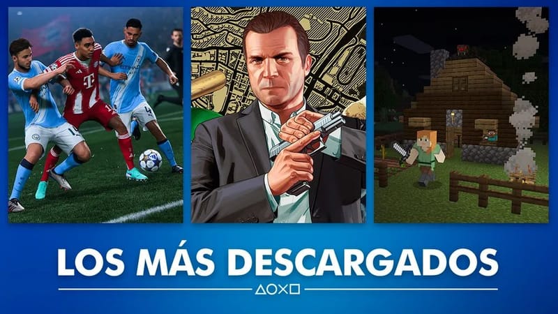 GTA V, EA Sports FC 26 y Minecraft lideraron los juegos más descargados en enero
