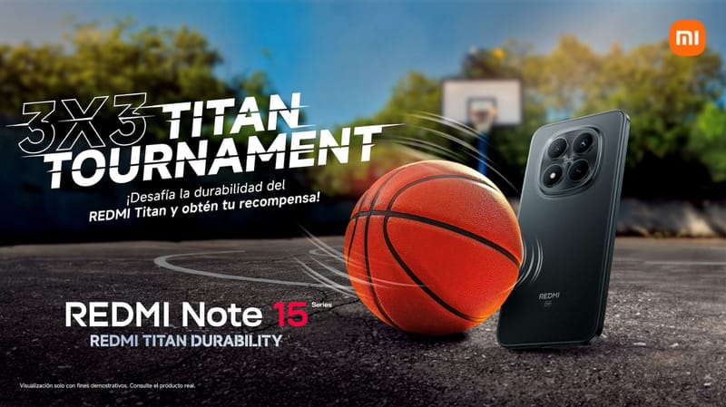 Xiaomi pone a prueba la resistencia de la Serie Redmi Note 15 en el Titan Tournament de Basketball 3x3