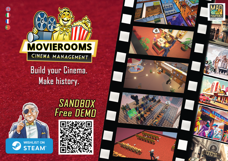 Movierooms: Cinema Management retrasa su lanzamiento en Steam Early Access al 17 de marzo