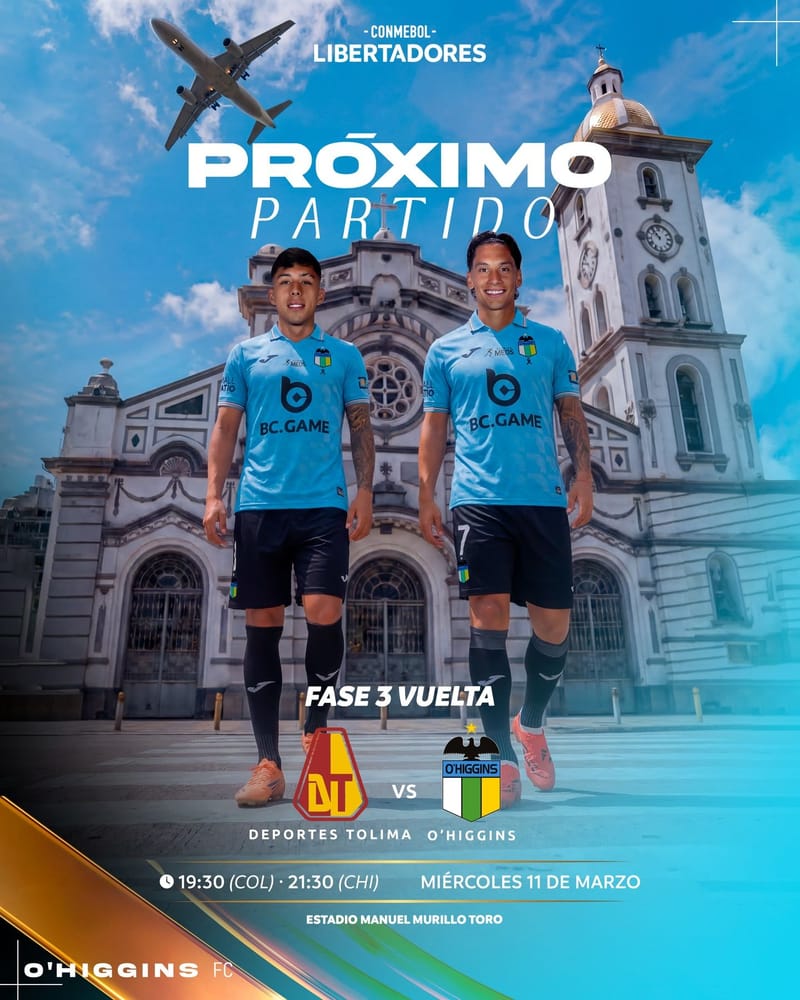 Chilevisión transmitirá este miércoles decisivo partido de O’Higgins en Colombia por Copa Libertadores