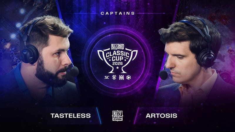 Blizzard Classic Cup: “Tasteless” y “Artosis” son nombrados capitanes de la nueva competencia de esports de BlizzCon 2026