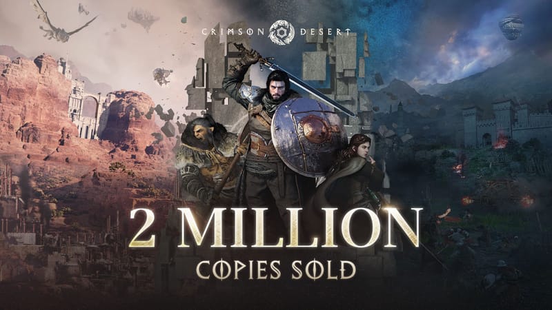 Crimson Desert supera los 2 millones de copias vendidas, lanza actualizaciones importantes y anuncia una nueva colaboración