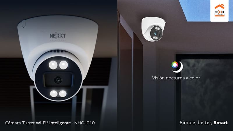 Nueva Cámara Turret Inteligente con detección de figura humana de Nexxt Home