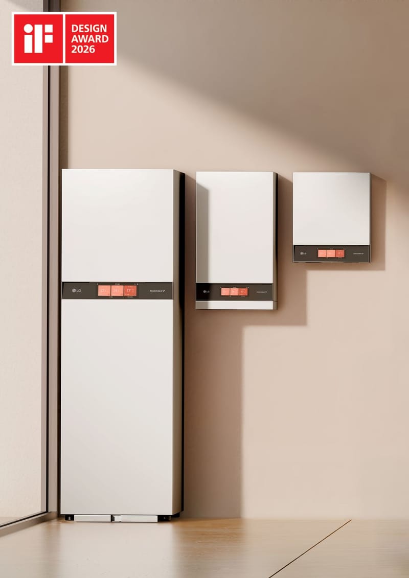 A la medida con los hogares modernos: LG estrena calefactores de agua premiados en iF Design