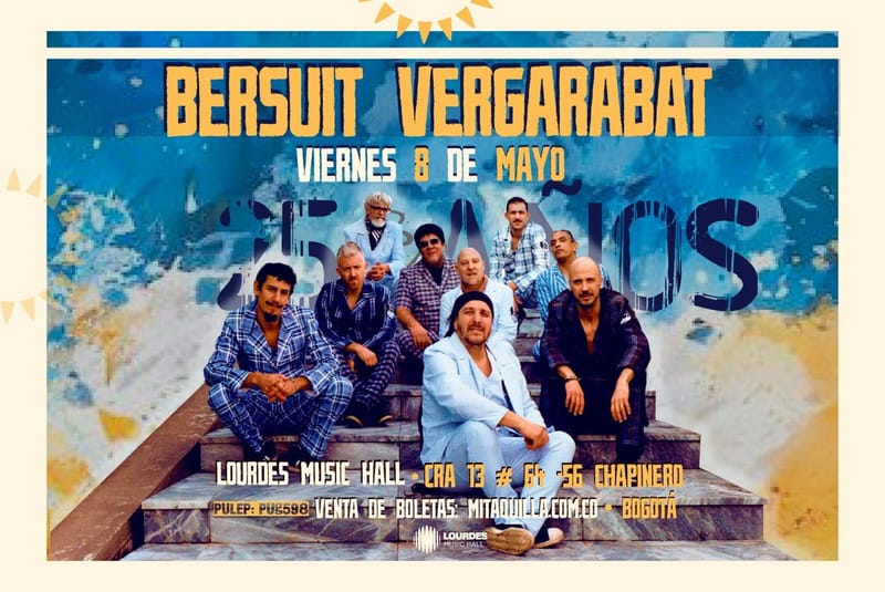 Desde Argentina, Bersuit Vergarabat se presentará en Lourdes Music Hall en Bogotá