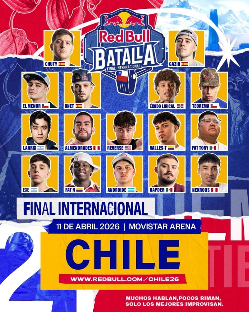 Red Bull Batalla 2026 define al campeón mundial en Santiago por TNT Sports