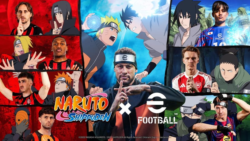 Nueva colaboración entre eFootball y Naruto Shippuden