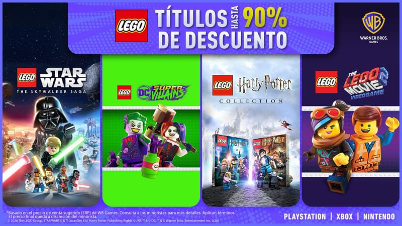 ¡Grandes ofertas en los mejores videojuegos de LEGO!