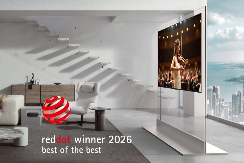 LG Electronics es reconocido con 27 premios por diseño de sus productos en Red Dot Design Award 2026