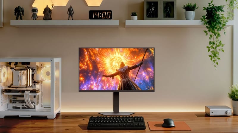 El contraste perfecto en videojuegos: Inteligencia Artificial de LG escala el gaming en monitores a resolución 5K