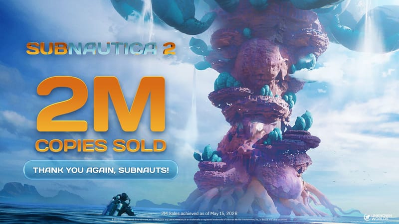 Subnautica 2 supera los 2 millones de copias vendidas en 12 horas