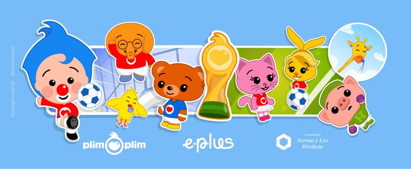 Mundial 2026: Plim Plim y la Fundación Norma y Leo Werthein promueven los valores del deporte con contenidos para niños, familias y comunidades educativas
