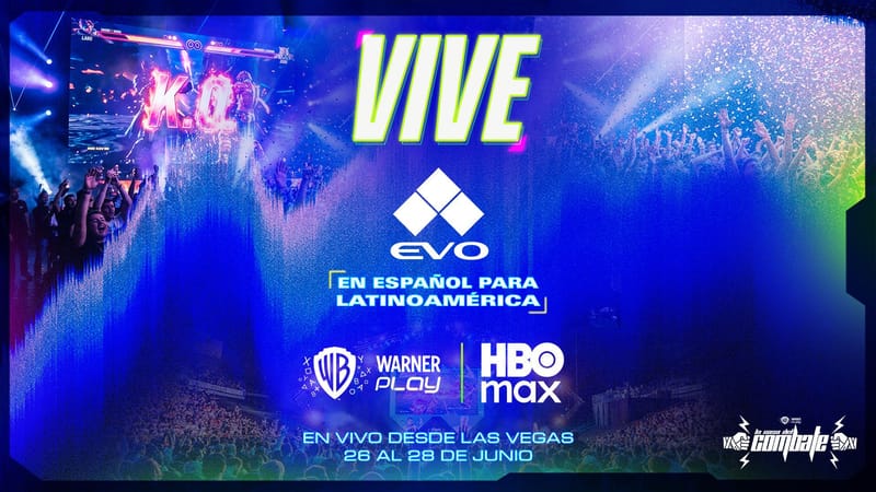 Warner Bros. Games transmitirá Evo Las Vegas 2026 presentado por Chipotle, en vivo por HBO Max y Warner Play Latino para América Latina