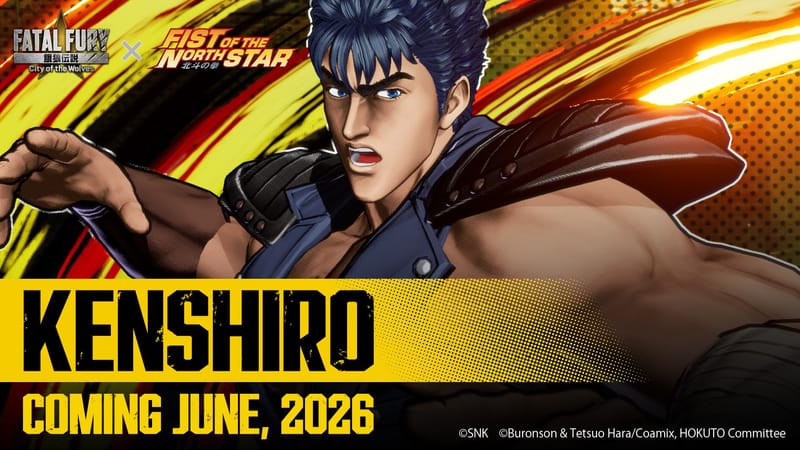 "Omae wa mou shindeiru" ¡Kenshiro, de Fist of the North Star, estalla en City of the Wolves en junio!