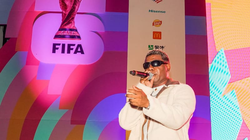 Jheral brilla en el FIFA Fan Festival™ Miami durante el partido Colombia Vs. RD Congo