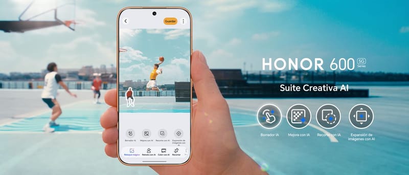 HONOR 600 Series: conoce la nueva Suite Creativa que revoluciona la creación de contenido móvil