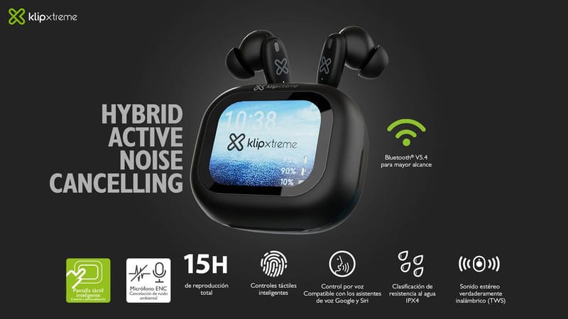 Klip Xtreme presenta en Chile los audífonos DynaBuds con sonido inteligente y control táctil