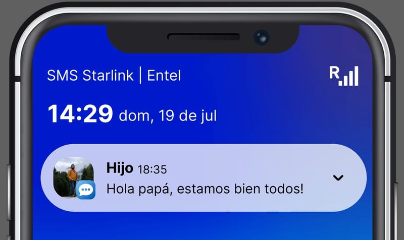 Uso de SMS satelital de Entel creció más de 520% durante sistema frontal