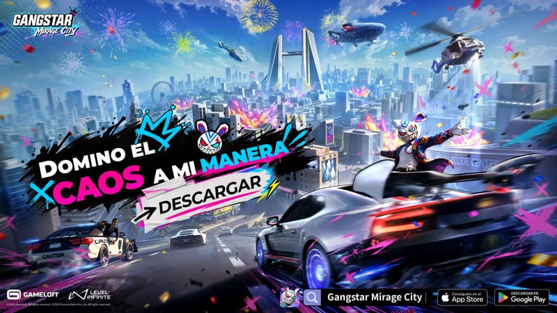 Gangstar Mirage City ya está disponible en América Latina: la campaña de prerregistro llegó a 30 millones de inscripciones