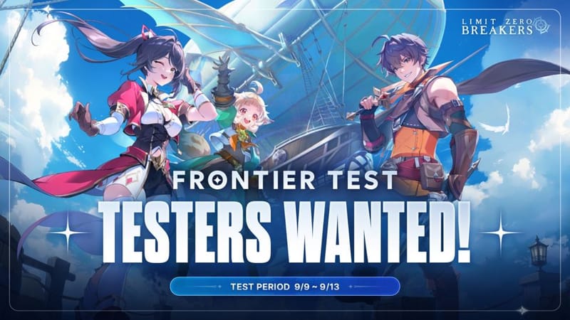 Limit Zero Breakers realizará la “Prueba Frontier” a partir del 9 de septiembre