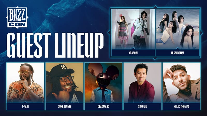 Fin de semana de estrellas: T-Pain, Simu Liu, YOASOBI y muchos más llegarán a la BlizzCon 2026 para la mayor celebración de los videojuegos de Blizzard