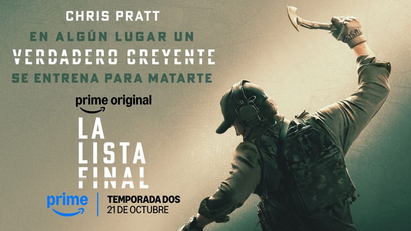 Prime Video ha desvelado el tráiler y el póster oficial de la segunda temporada de La lista final, protagonizada por Chris Pratt