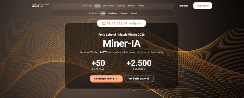 La minería necesitará 37 mil nuevos trabajadores: lanzan plataforma con IA para conectar postulantes con vacantes del sector