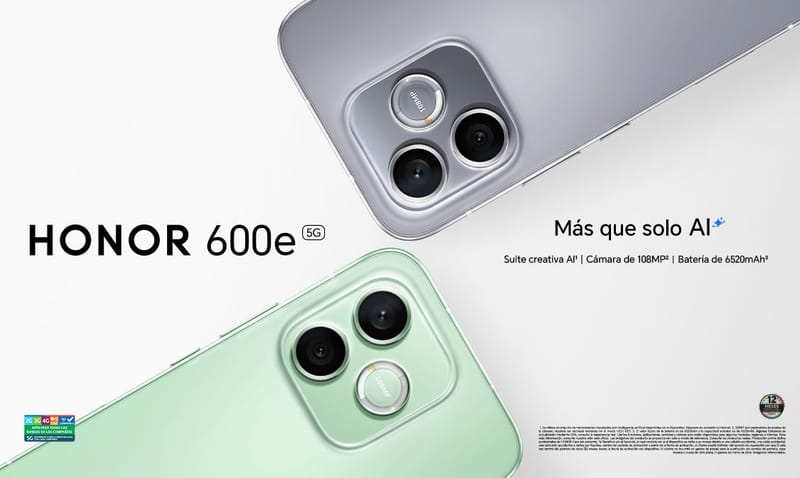 HONOR 600e llega a Chile para unir el diseño ultradelgado con el poder de la edición inteligente