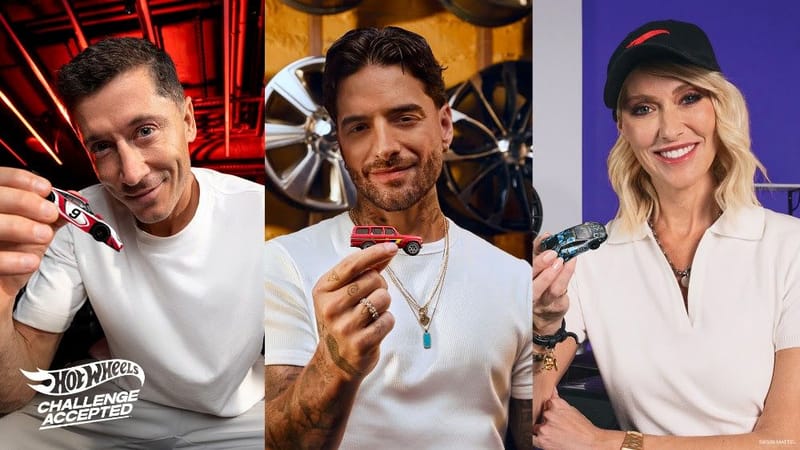 Hot Wheels presenta su primera Class of Legends con Maluma, Robert Lewandowski y Supercar Blondie en una nueva colección