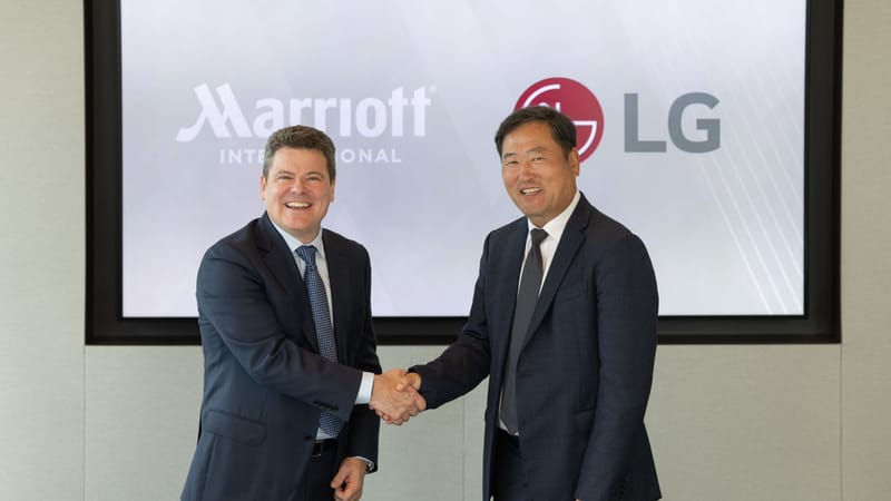 LG y Marriot firman histórico acuerdo para colaboración estratégica en la creación de “hoteles inteligentes”