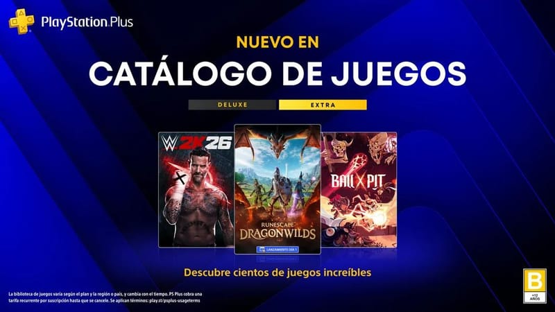 RuneScape: Dragonwilds, WWE 2K26, Ball x Pit, Date Everything! y más títulos llegarán a PlayStation Plus durante septiembre
