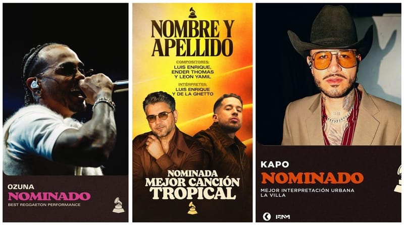 Ozuna, De La Ghetto y Kapo, tres generaciones de la música urbana que siguen vigentes y vuelven a los Latin Grammy