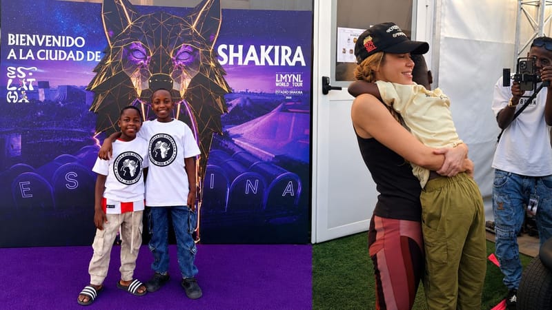 La historia que Shakira no conocía: los dos niños que estuvieron con ella en el mundial y que pertenecían a Masaka Kids Africana